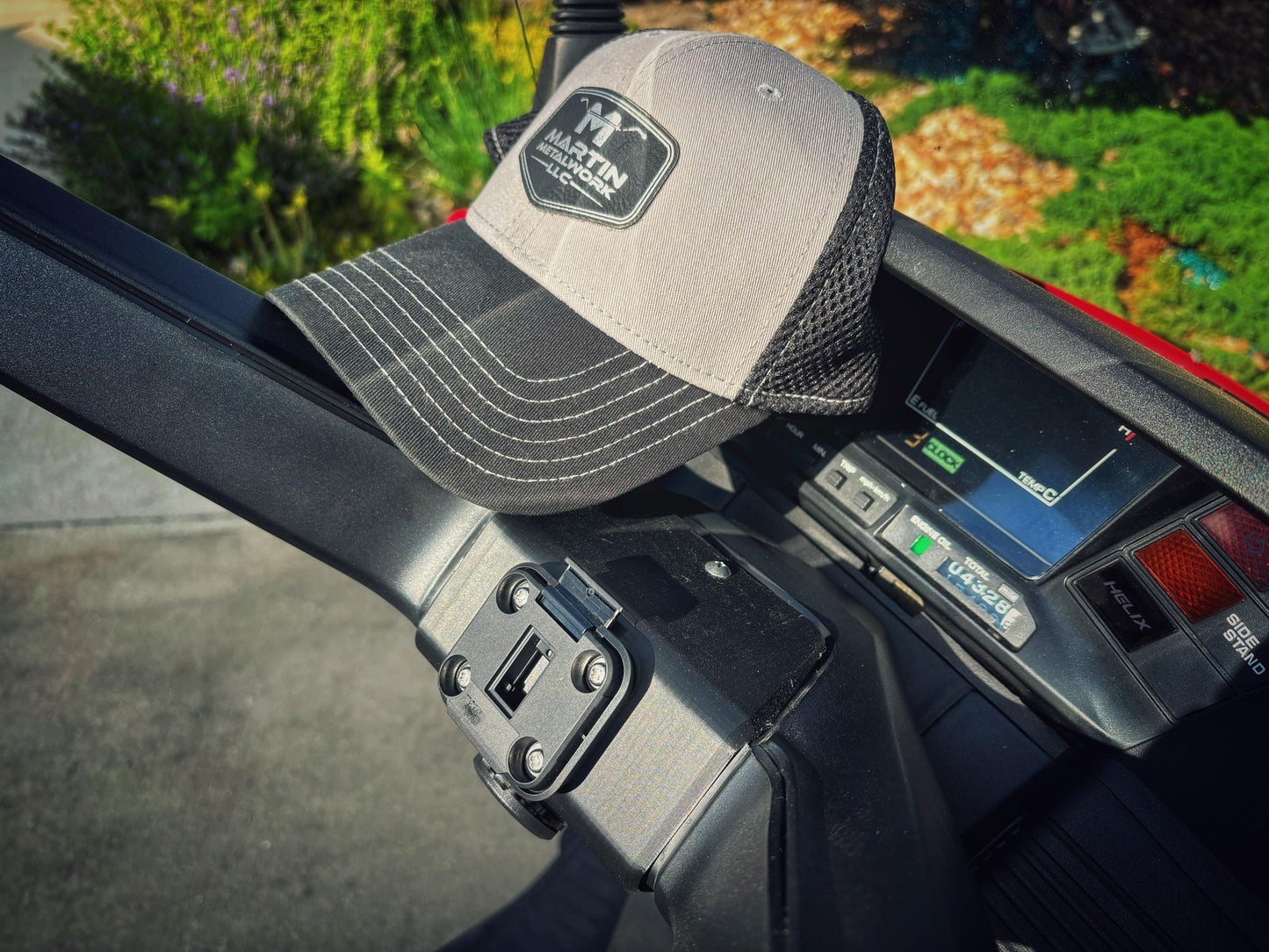 Honda Helix Steering Wheel Phone & GPS Mount – 3D Printed PETG, Power Port Ready, Custom Scooter Accessory