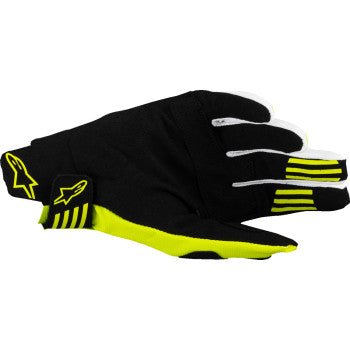 ALPINESTARS Techstar MX Gloves - Black/Fluo Yellow - Medium 3560125-155-M