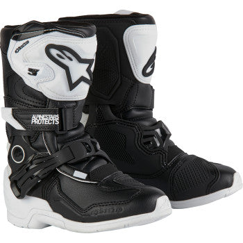 ALPINESTARS Kids Tech 3S Boots - Black/White - US 13 2014524-21-13