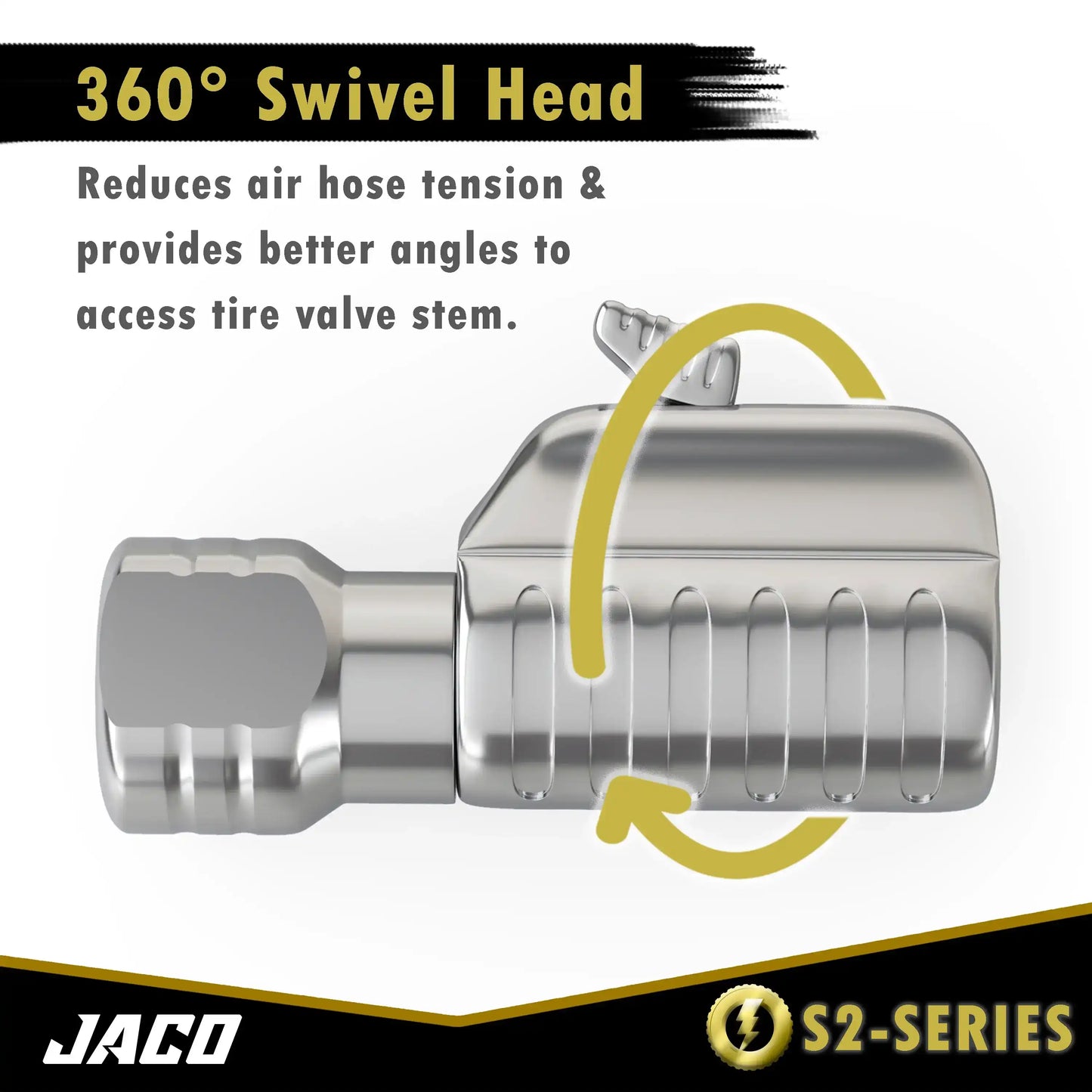 Lightning™ S2 Quick-Connect Tire Air Chuck - 1/4" F-NPT
