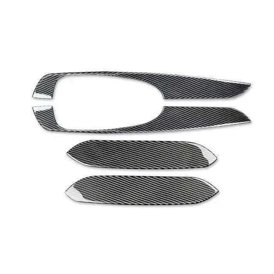 4pcs Carbon Fiber Armrest Panel Overlay for Dodge Challenger 2015-2023