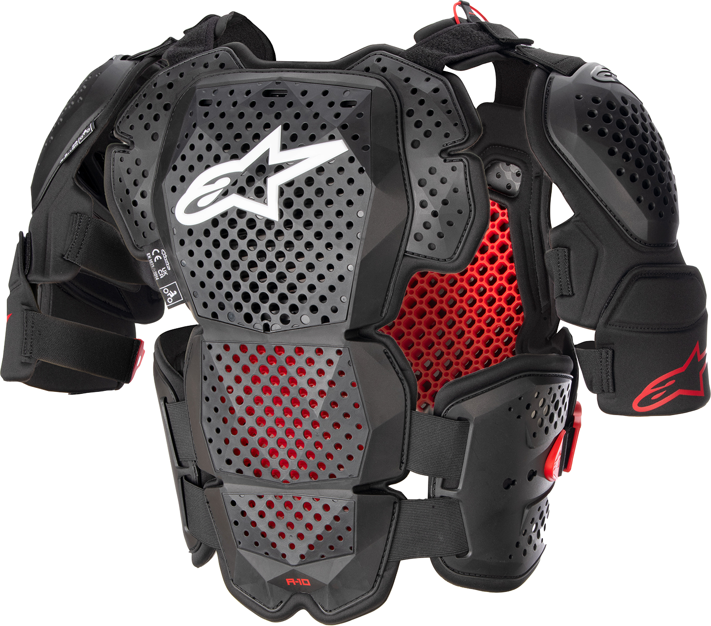 ALPINESTARS A-10 Roost Guard V2 - Black/Red - XS/S 6700523-1431-XS