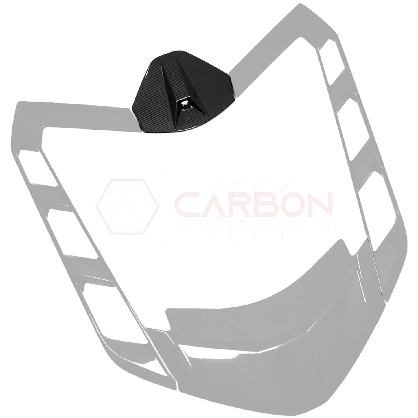 C8 Corvette Carbon Fiber Rear Camera Decklid Housing Trim Cover | Exterior Upgrade (2020–2026 Coupe)