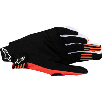 ALPINESTARS Techstar MX Gloves - Black/Hot Orange - 2XL 3560125-1041-2XL