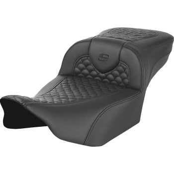 SADDLEMEN Roadsofa™ Seat - Dragon Scale Stitch - w/o Backrest - Extended Reach - FLTR/FLHX '23-'24 823-07-20900