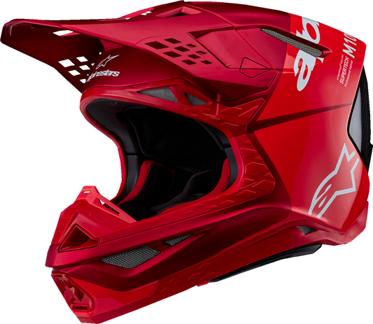 ALPINESTARS Supertech M10 Helmet - Flood - MIPS® - Red Fluo/Red - Small 8301023-3003-S