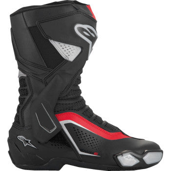 ALPINESTARS SMX-6 V3 Vented Boots - Black/Silver/Red - US 10.5/EU 45 2223225-199-45