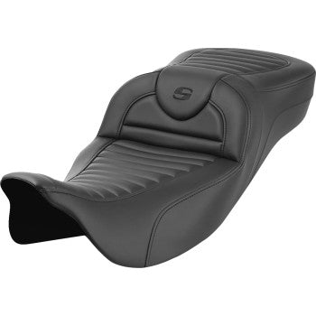 SADDLEMEN Roadsofa™ Extended Reach Seat - without Backrest - Tuck-n-Roll - FL '08-'23 808-07B-20300