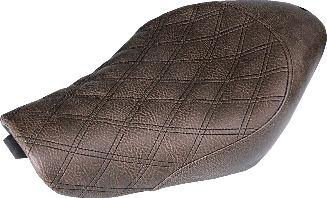 SADDLEMEN Renegade Solo Seat - Lattice Stitched - Brown - XL 807-03-002BLS
