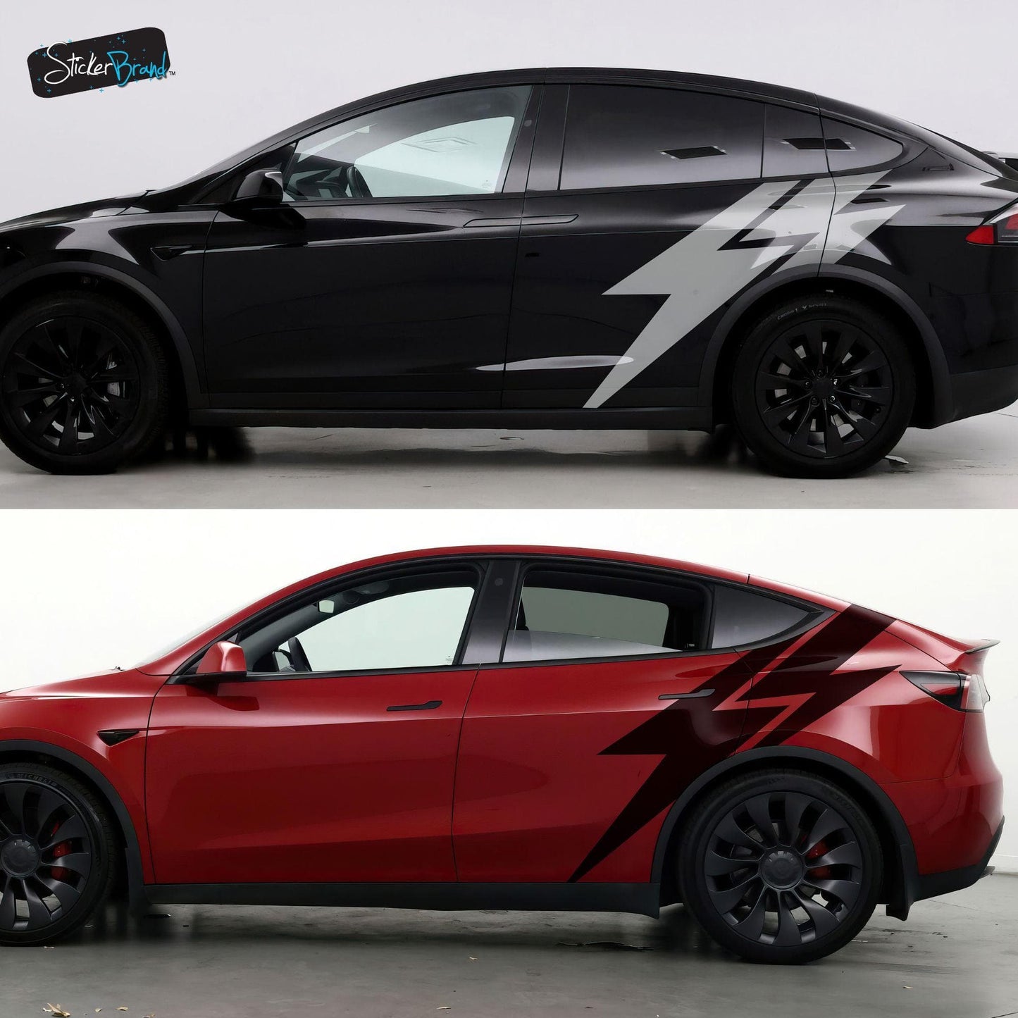 Lightning Bolt Car Decal Sticker. Universal Fit for Tesla / EV's. #6863