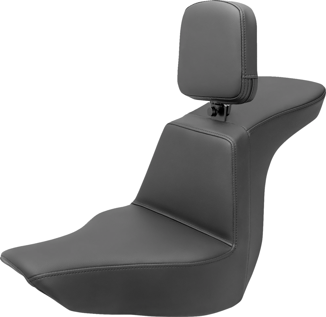 SADDLEMEN Tour Step Up Seat - Rider Backrest - Plain - FLSB/FXLR '18-'22 818-29-194BR