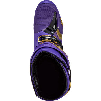 ALPINESTARS Limited Edition Salt Lake Tech 10 Boots - Purple/Gold/Black - US 11 2010020-373-11