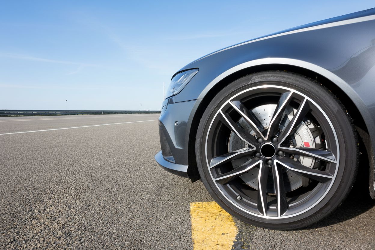 AU3 20X9 5X112 +32 66.6 Black Machined Face