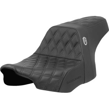 SADDLEMEN Pro Series SDC Performance Seat - Lattice Stitch - Gripper - w/o Backrest - FLH/FLT '23-'24 SC82307D0