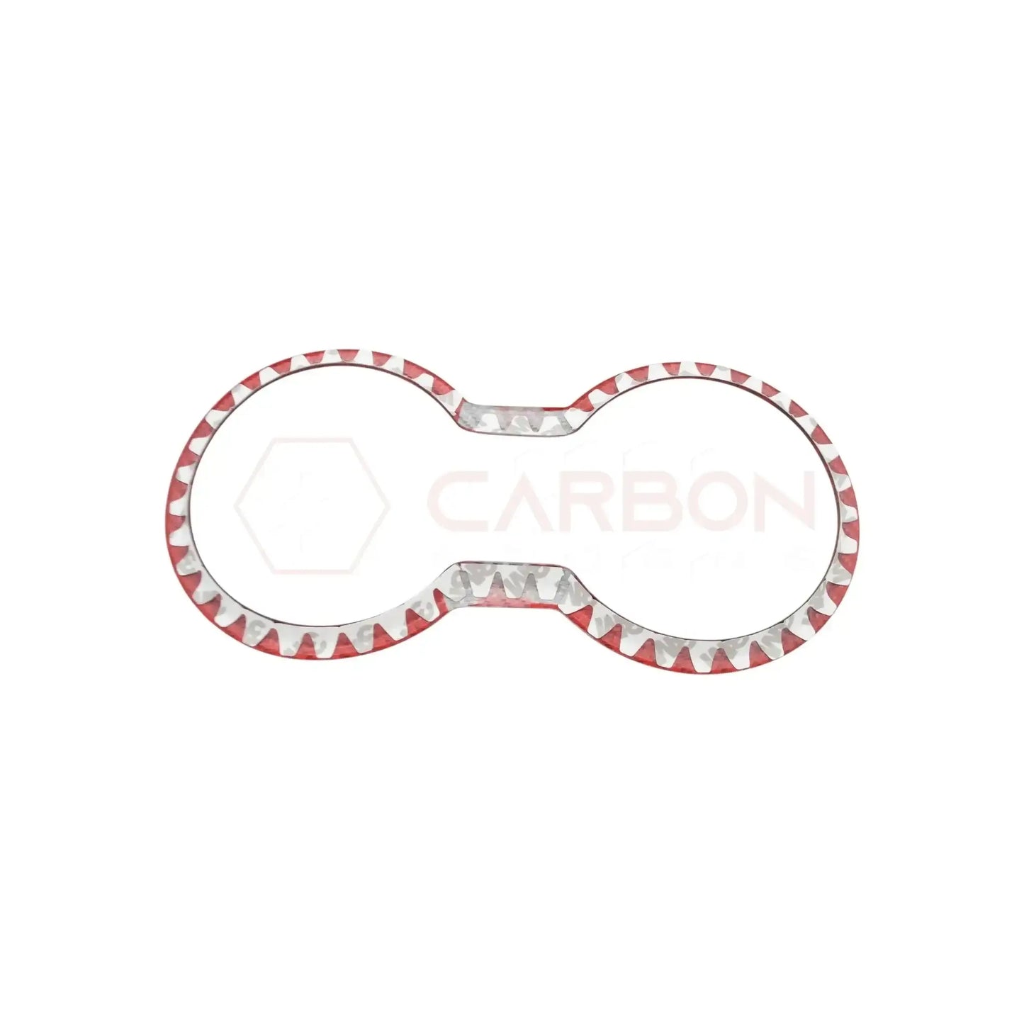 Real Carbon Fiber Cup Holder Trim Cover for 2024+ Ford Mustang