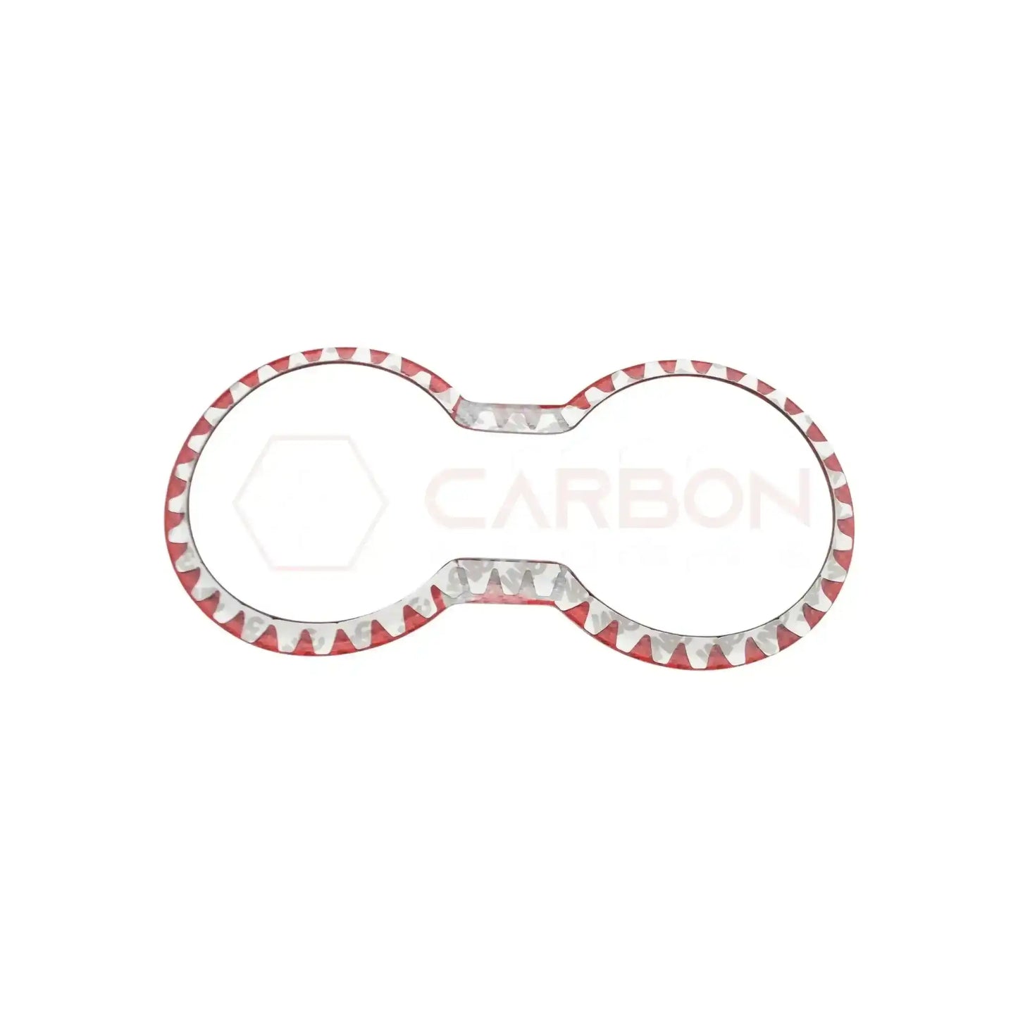 Real Carbon Fiber Cup Holder Trim Cover for 2024+ Ford Mustang