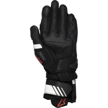 ALPINESTARS GP Plus R V3 Leather Gloves - Black/White/Fluo Red - Large 3550825-1231-L