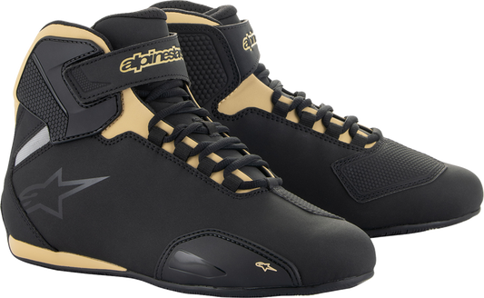 ALPINESTARS Women's Sektor Shoes - Black/Champagne - US 9 2515719-1090-9