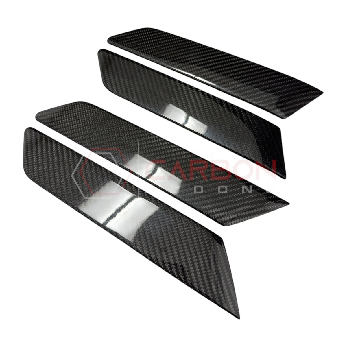 Real Carbon Fiber Interior Door Armrest Handle Trim Covers For 2021+ Ford Bronco
