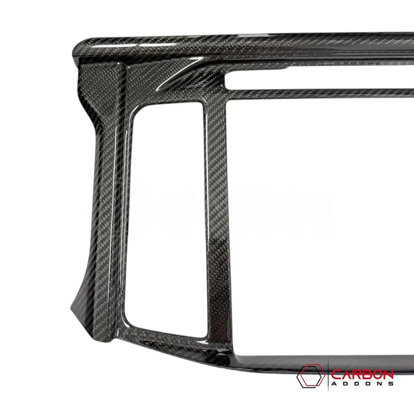 Real Carbon Fiber Infotainment Screen Trim Cover for 2025+ Ford F-150 & Raptor