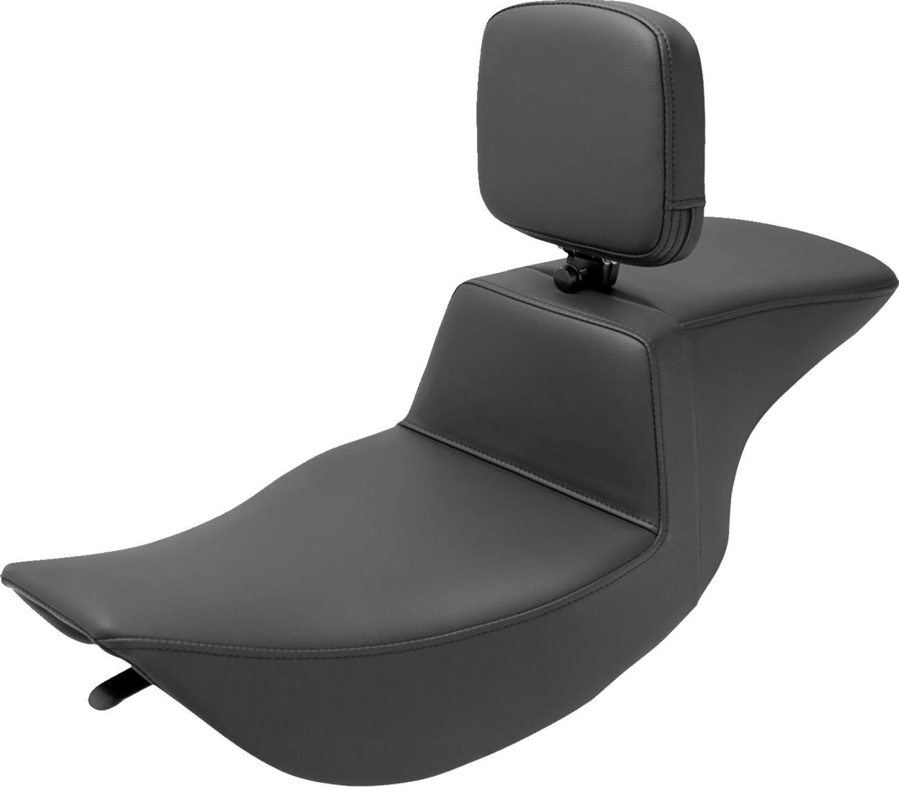 SADDLEMEN Tour Step Up Seat - Rider Backrest - Plain - FLHR/FLHX '97-'07 897-06-194BR