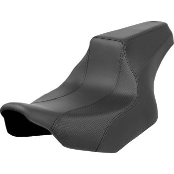 SADDLEMEN FXR Division Signature Series Seat - Black w/ Perforated Inserts - FLH/FLT '23-'24 FD82307