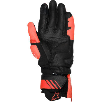 ALPINESTARS GP Plus R V3 Leather Gloves - Bright Red/Fluo Red/Black - Small 3550825-3097-S
