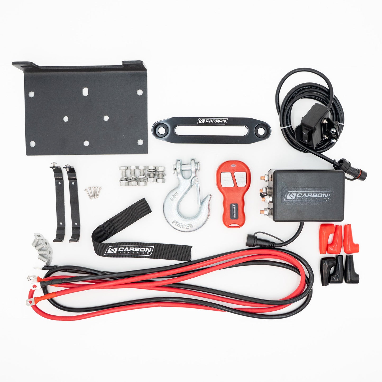 Carbon 4.5k 4500lb ATV/Trailer Winch