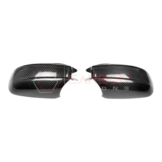 2011-2023 Dodge Charger Chrysler 300 M Style Real Carbon Fiber Exterior Mirror Covers w/ Horns