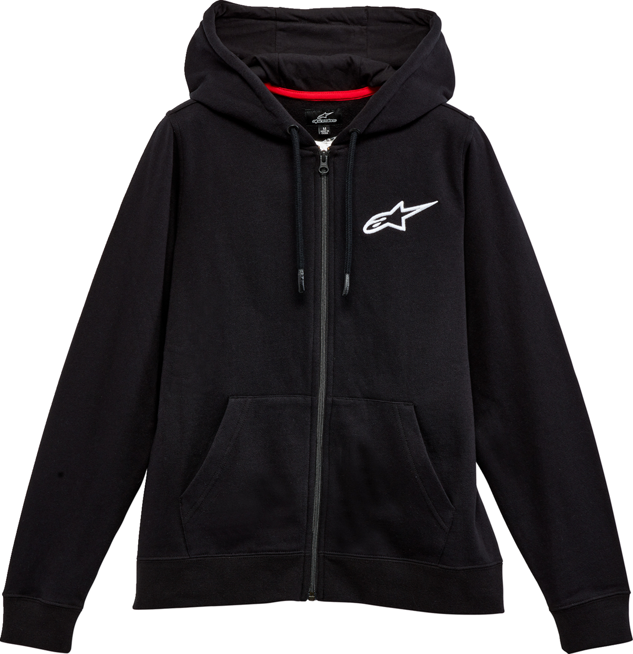 ALPINESTARS Women's Ageless Zip Hoodie - Black/White - Large 1232518001020L
