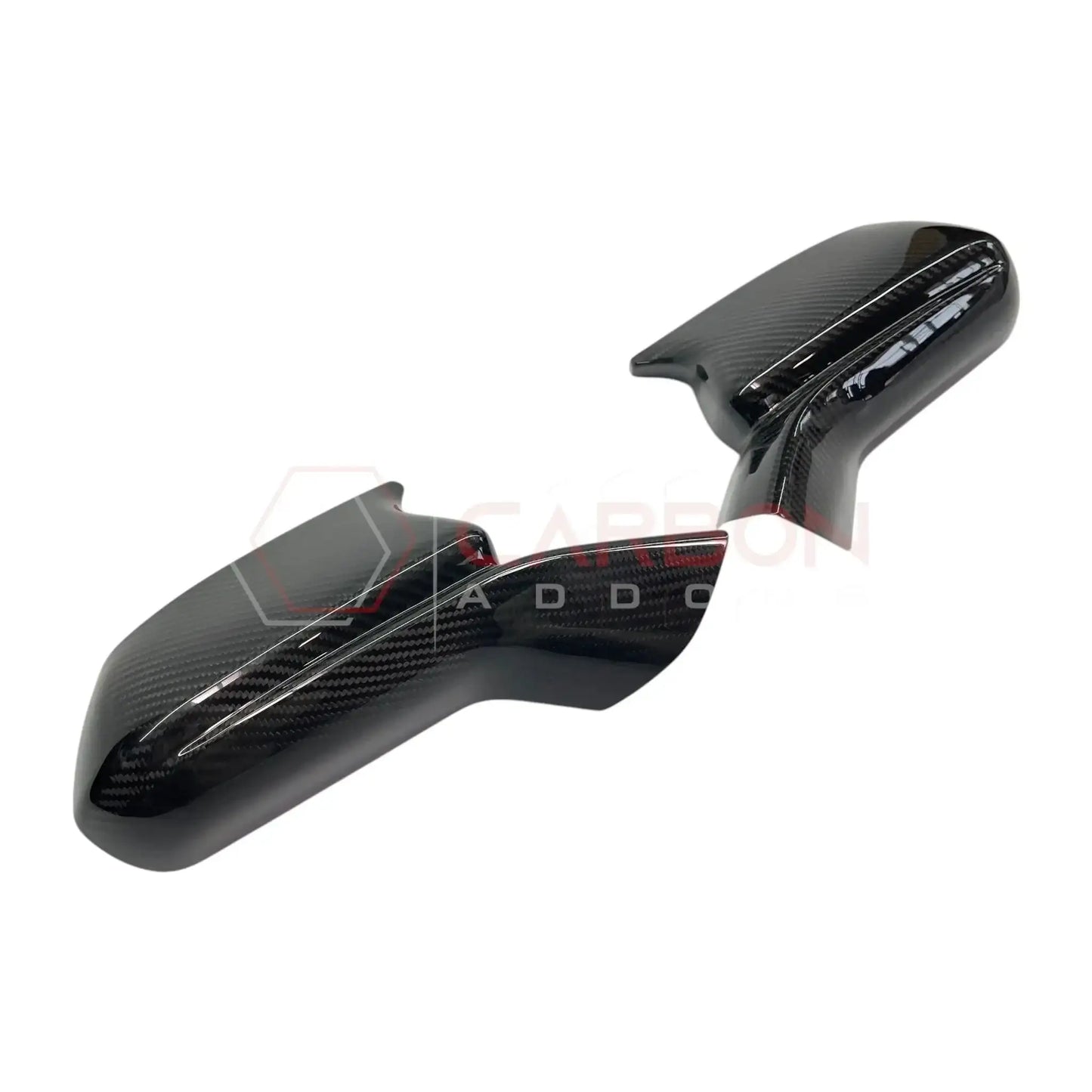 2016-2024 Camaro Real Carbon Fiber M Style Mirror Covers - With Winglet