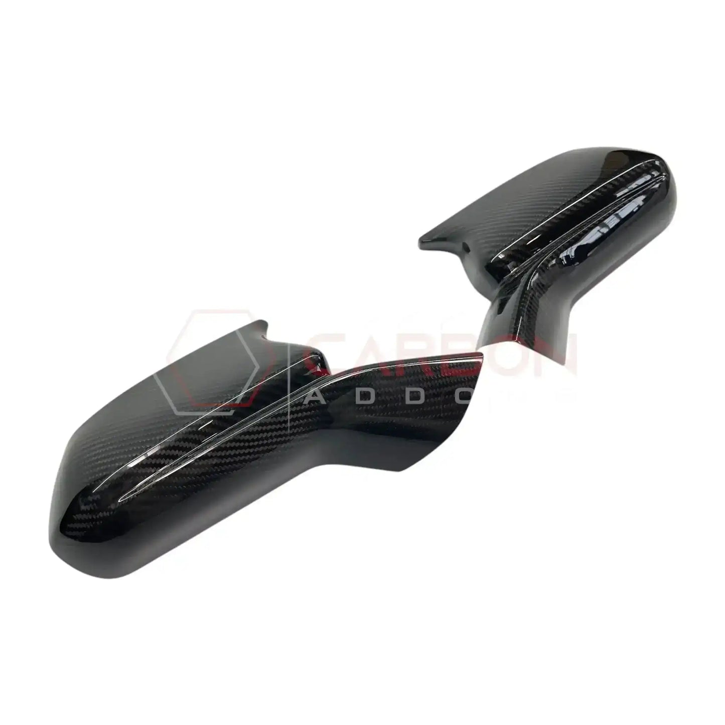 2016-2024 Camaro Real Carbon Fiber M Style Mirror Covers - With Winglet