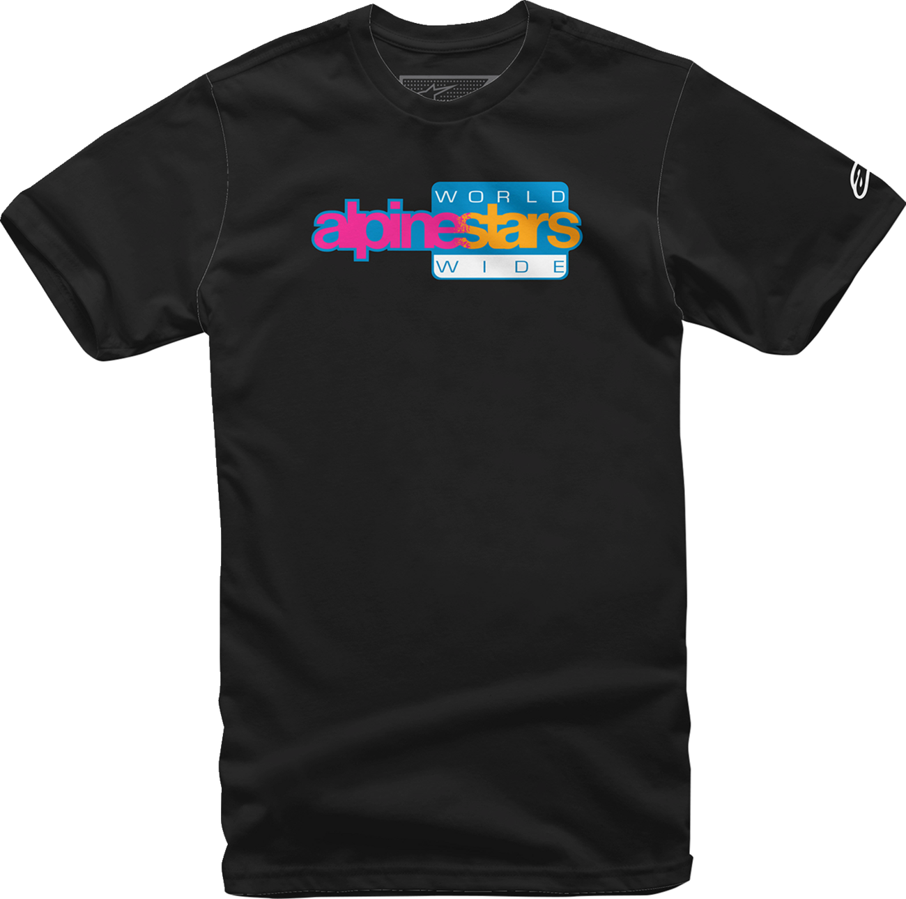 ALPINESTARS World Wide Again T-Shirt - Black - Large 1232-72236-10-L