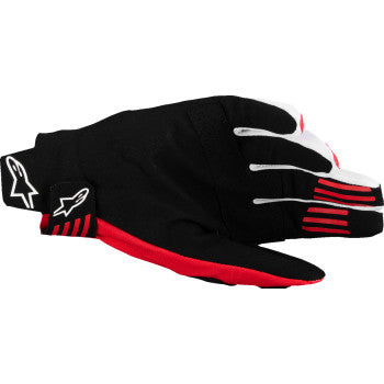 ALPINESTARS Techstar MX Gloves - Black/Bright Red - 2XL 3560125-1303-2XL