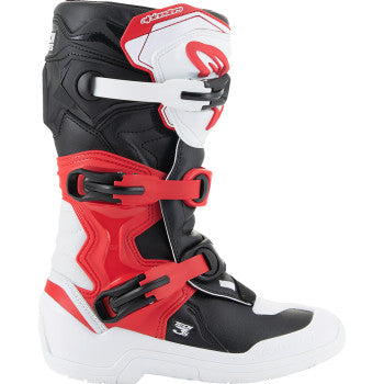 ALPINESTARS Youth Tech3S Boots - White/Black/Red - US 6 2014024-2030-6