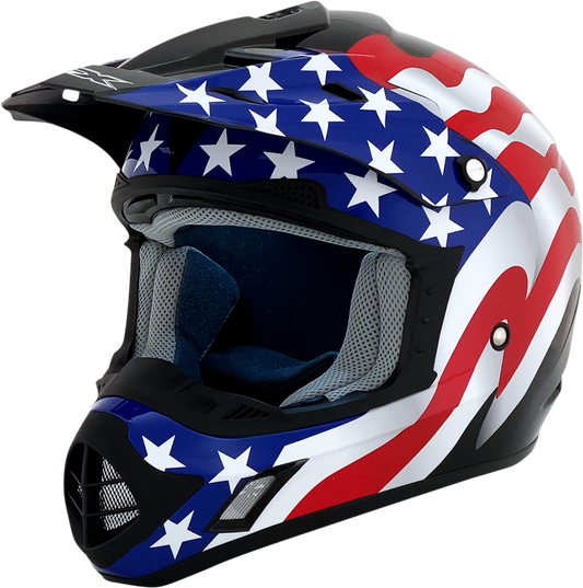 AFX FX-17 Helmet - Flag - Black - XL 0110-2372