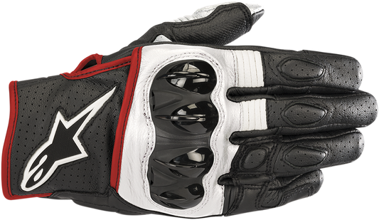 ALPINESTARS Celer V2 Gloves - Black/White/Fluo Red - Large 3567018-1231-L