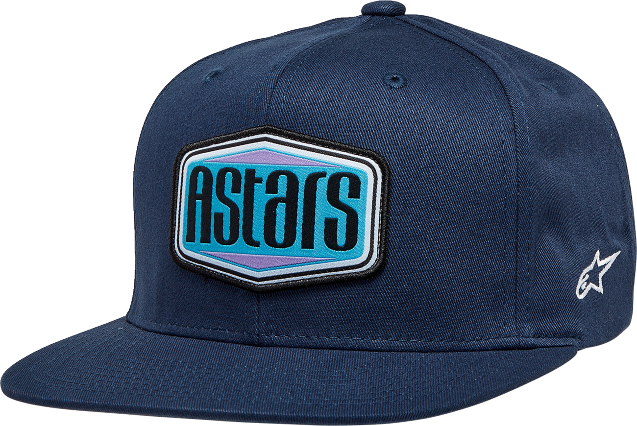 ALPINESTARS Belvedere Flat Bill Hat - Navy - One Size 1232-81050-70