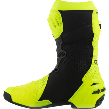 ALPINESTARS Supertech R Vented Boots - Fluorescent Yellow/Black - US 12.5 / EU 48 2220121-551-48