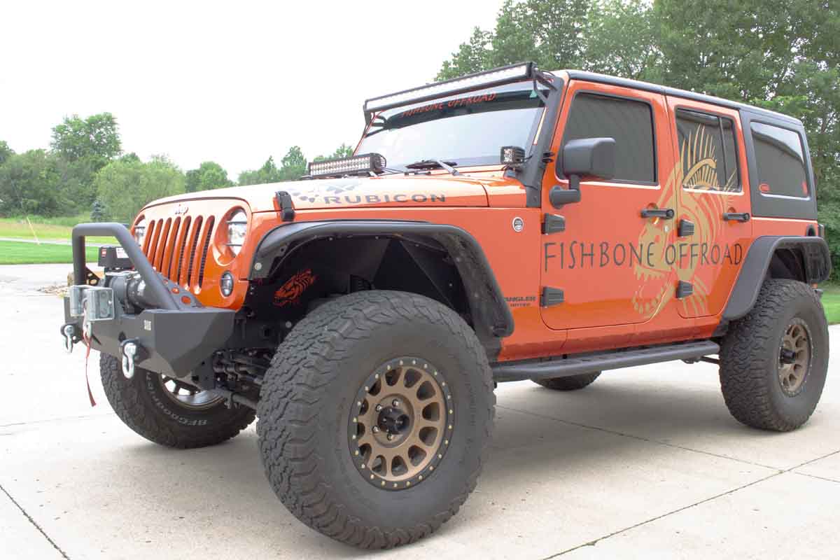 Fishbone Offroad 2007-2018 Jeep Wrangler JK & Wrangler Unlimited JKU Inner Fender Accent Plate FB31117