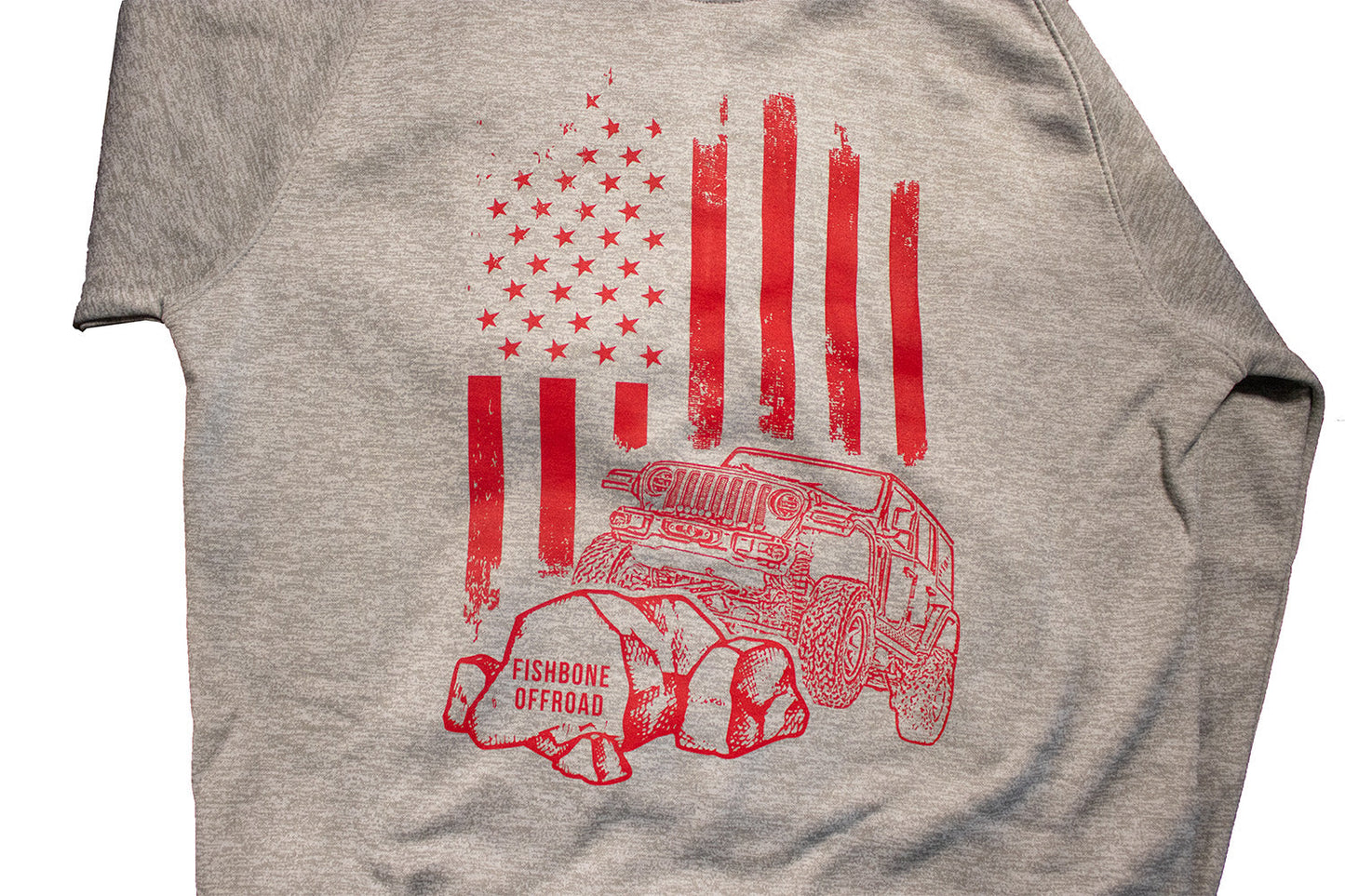 Fishbone 'Off-Road Patriot' Tailgater Hoodie - Grey