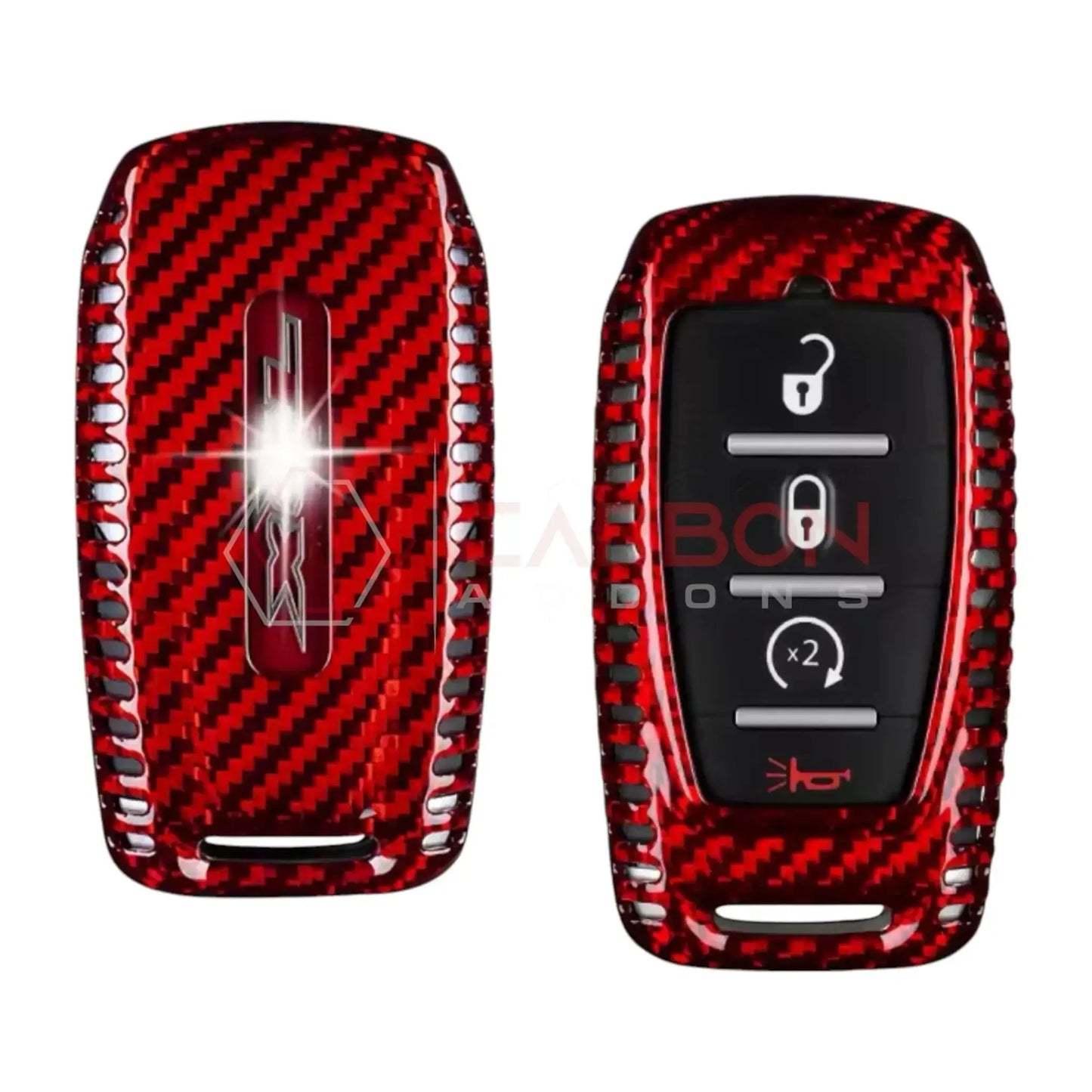 2019+ RAM Real Carbon Fiber Key Fob Cover