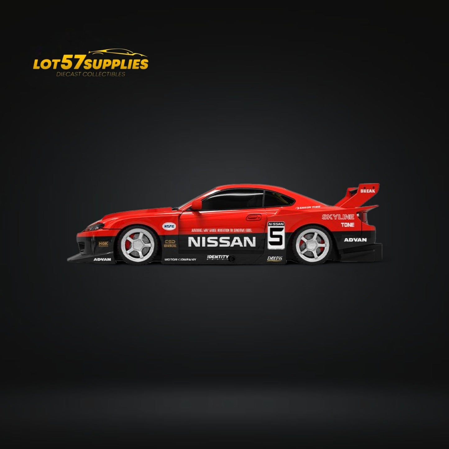 (Pre-Order) SUPCAR Silvia S15 Advan LBWK Livery 1:64