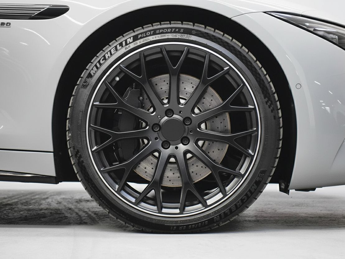 MB20 19x8.5 5x112 +35 66.6 Matte Black Machined Tip