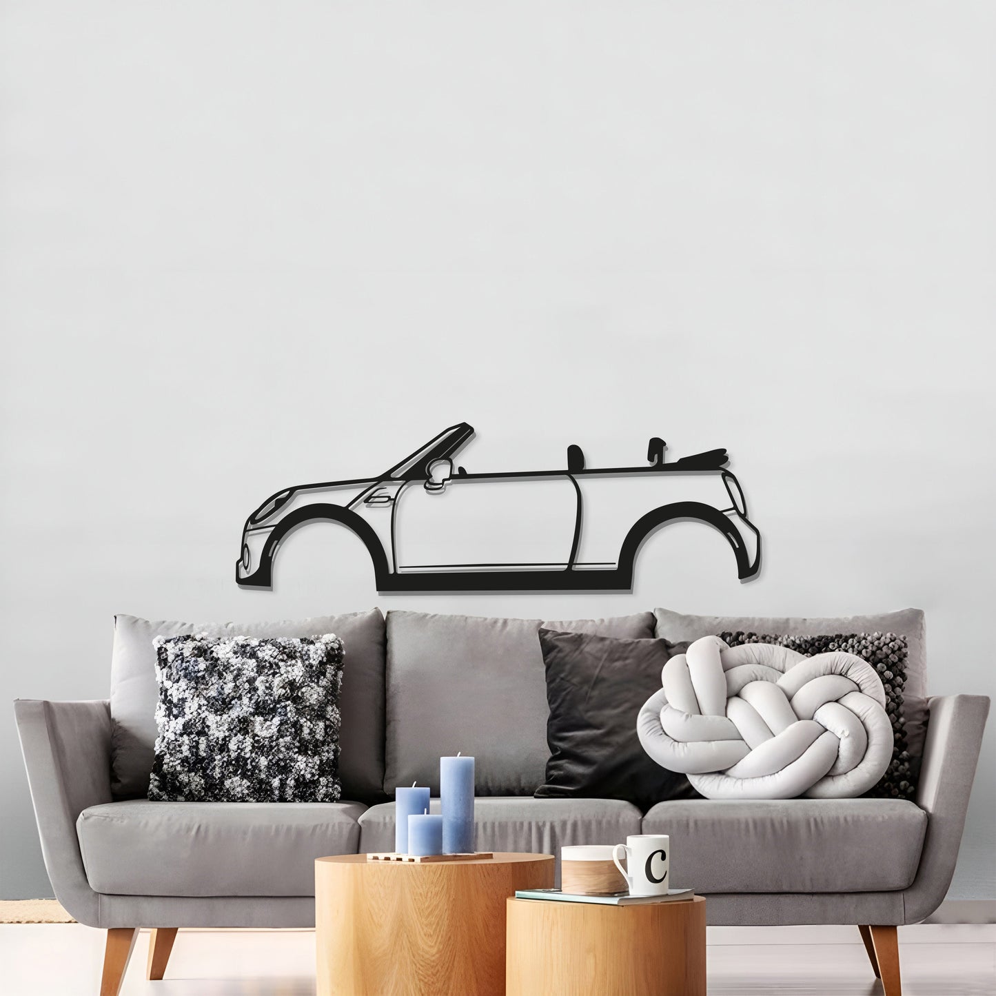 Cooper F57 Metal Car Wall Art - MT0910