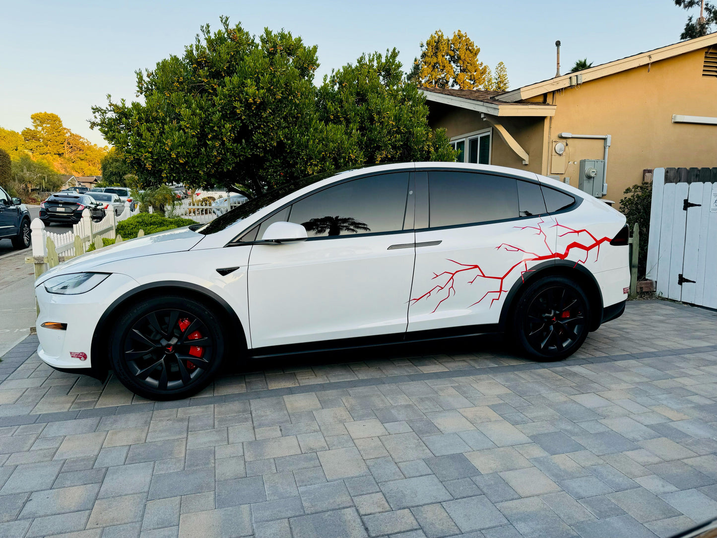 Lightning Bolt Car Decal. #6572
