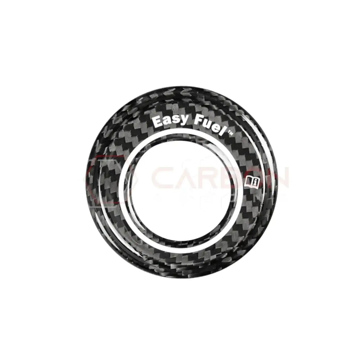 Real Carbon Fiber Fuel Door Trim Cover for 2024+ Ford Mustang