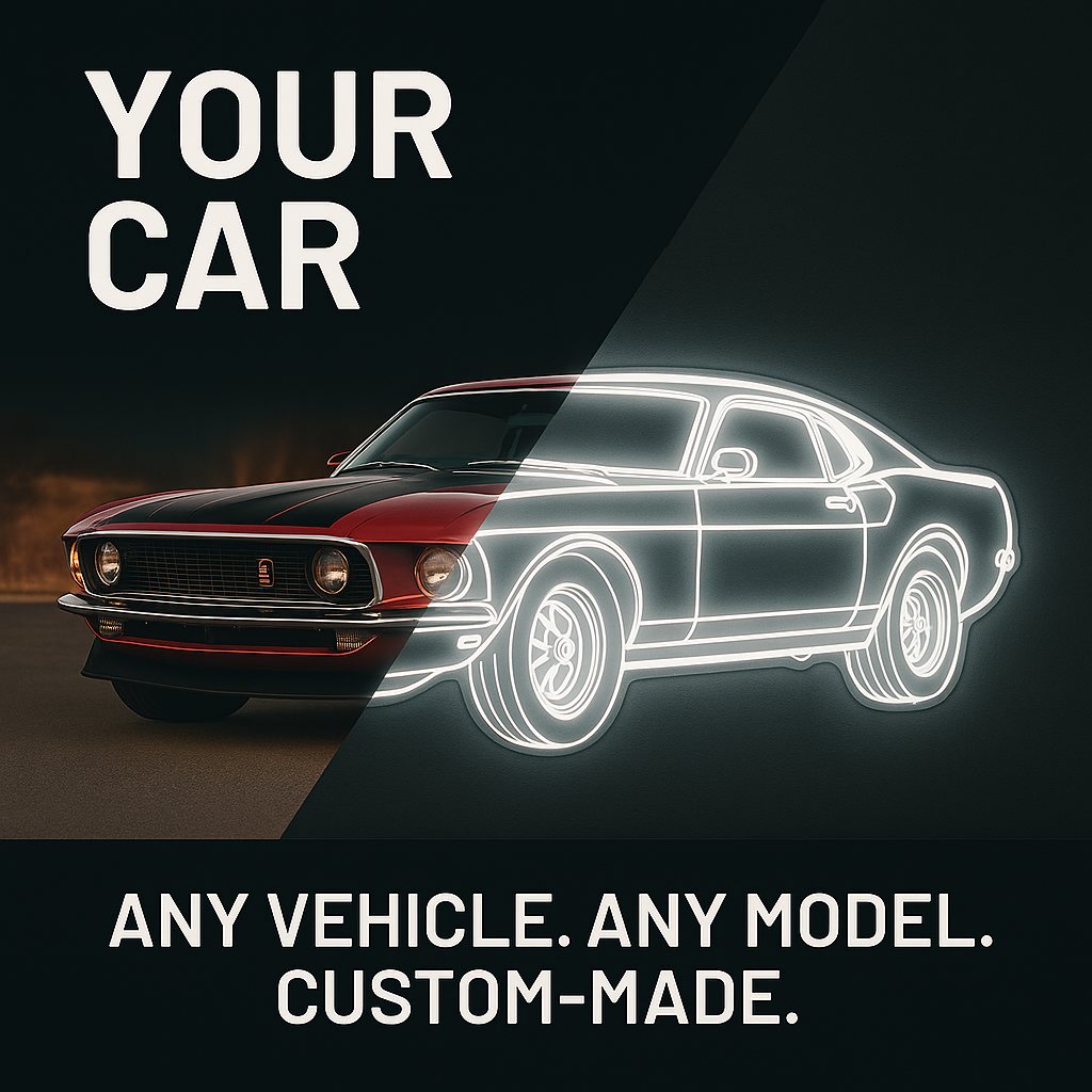 Your Personalized Neon Car Silhouette