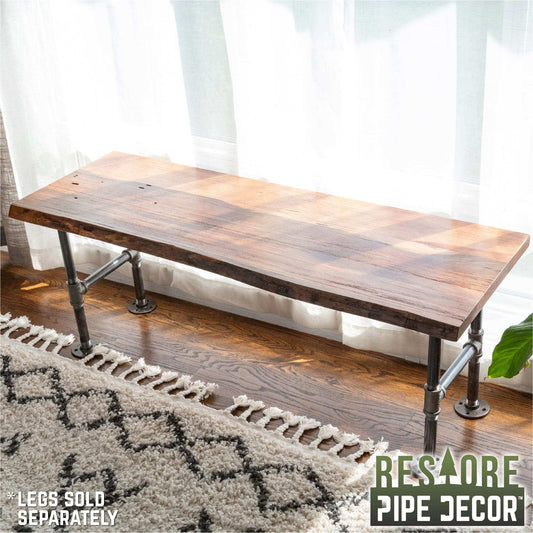 RESTORE Sunset Cedar Solid Live Edge Wood Console Tabletop