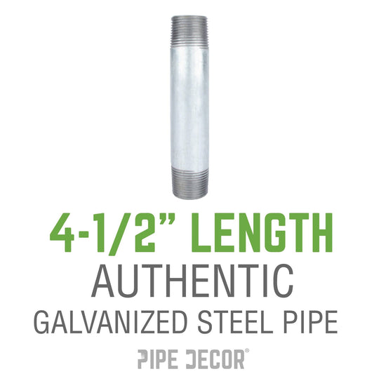 1/4 in. x 4 1/2 in. Galvanized Pipe